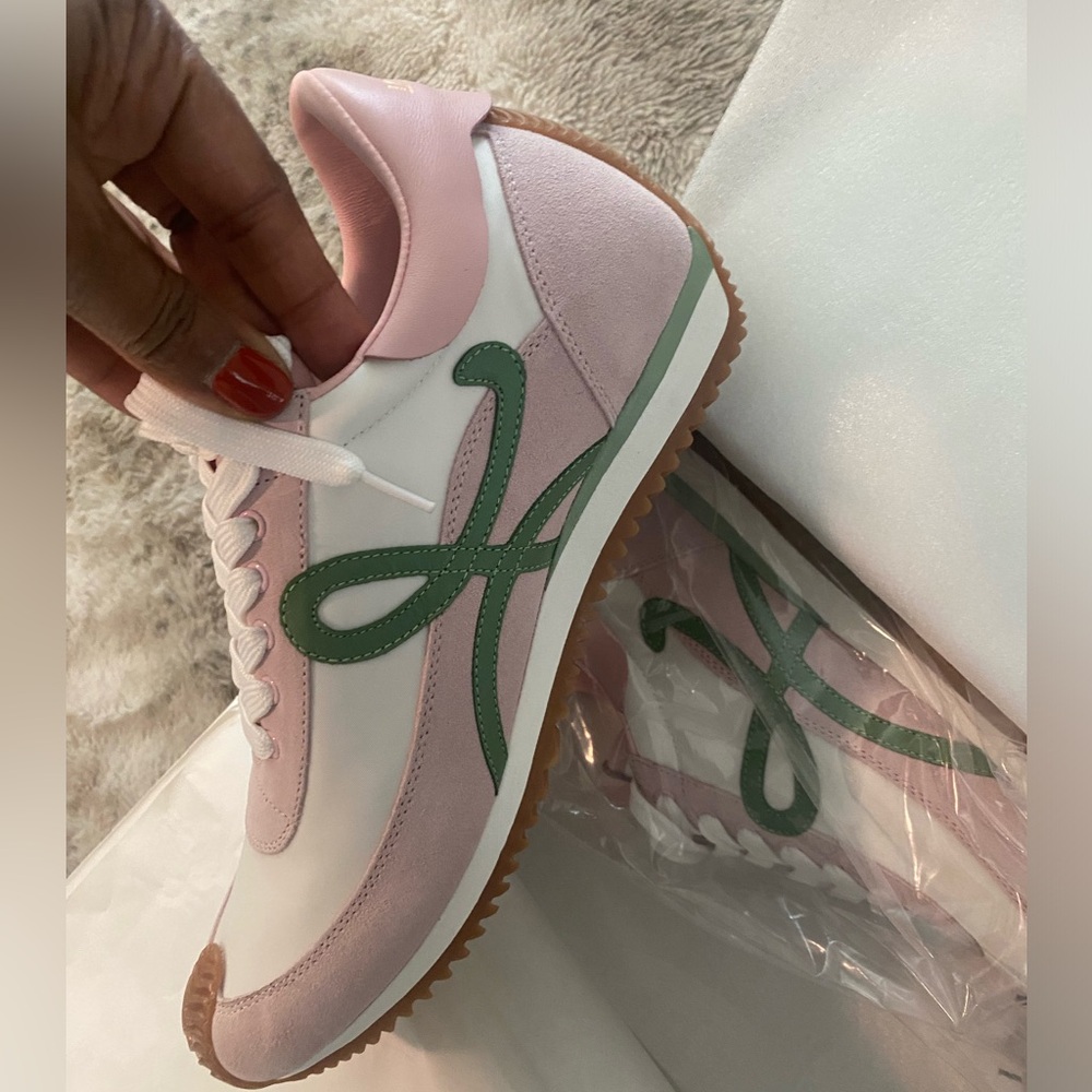 Loewe Ballet Runner, Pink and Green.  Size 42.  Brand new in box.  Tooooo Big